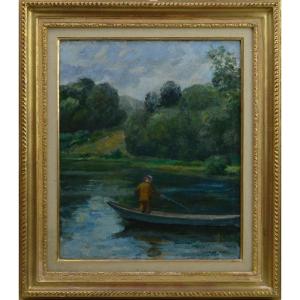 Berthold Mahn 1881-1975. "fisherman." 