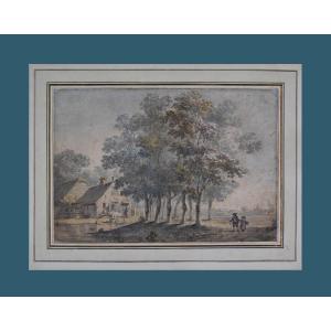 Northern School, 18th Century. "animated Landscape."