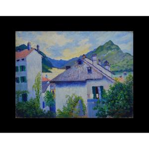 Adrien Dutrey 19th/20th Century. "bellagio On Lake Como."