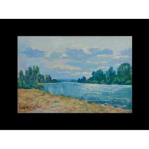 Adrien Dutrey 19th/20th Century. "the Seine At Herblay."