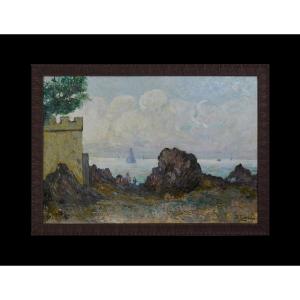 Bernard Cowez 1926-2016. "seaside In Brittany."