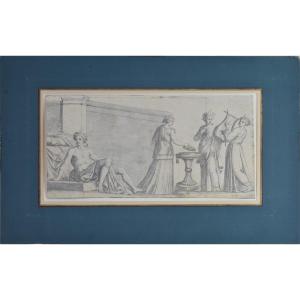 French School Circa 1800. "allegorical Scene."