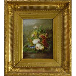 19th Century French School. "bouquet Of Flowers."