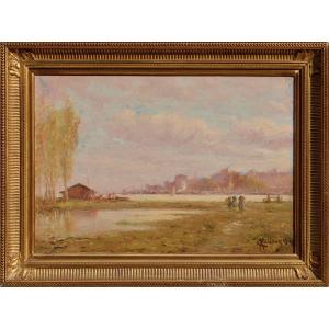 Charles Malfroy 1862-1918. "view Of Chantenay In Nantes."