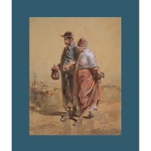 Paul Gavarni 1804-1866. "mondays In The Household."