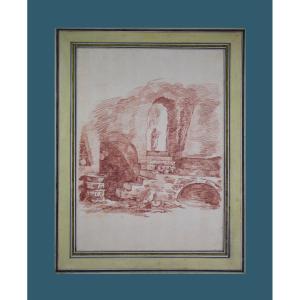 Jean-robert Ango 1759-1773. "figure In Ruins."
