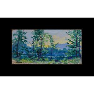 Adrien Dutrey 19th/20th Century. "landscape." 