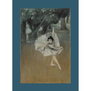 Jean Jamet (illustrator). "the Dancer." Illustration Project Circa 1900.