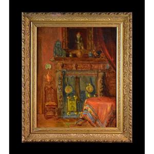 Eugenie Thys Van Ham 19th/20th Century. Belgian School. “view From An Interior.”