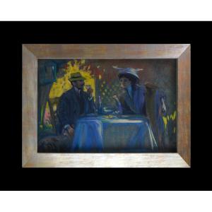 Louis Fortuney 1875-1951. "under The Vine."