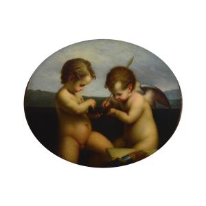 French School Of The 19th Century. "two Loves."