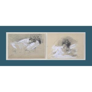 Antoine Calbet 1860-1944. “portraits Of Women.”