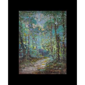 Adrien Dutrey, 19th/20th Century. "undergrowth."