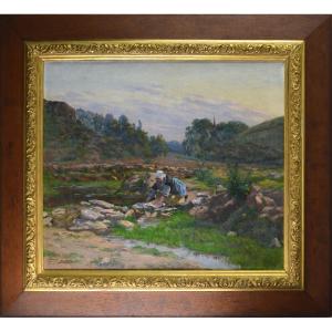 Georges Levreau 1867-1936. "the Washerwoman."