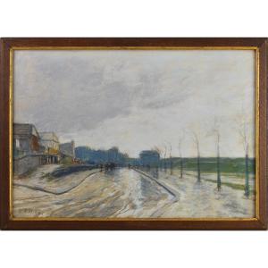 Pierre-jacques Pelletier 1869-1931. "saint-ouen, Marché Malik Circa 1914."