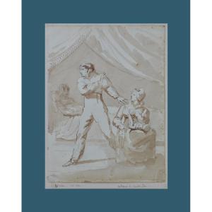 Bernard Gaillot (1780-1847). "birth Of Camille Chen..."