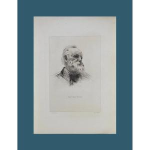 Auguste Rodin (1840-1917). "portrait De Victor Hugo De Trois Quarts."