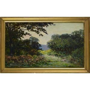 émile Demé, 19th/20th Century. “cornouillers Forest Near Tarbes.”