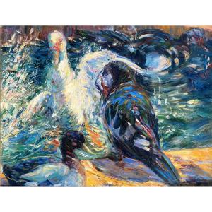 The Geese-louise Germain (gap, April 22, 1874 - Aix-en-provence, October 13, 1939 )