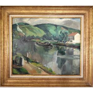 The Seine At Pitres By Georges Cyr (1880-1964)