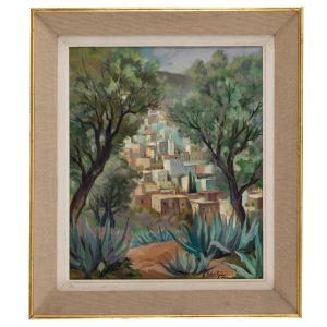 View Of Moulay Idriss - By Edmond Valès (1918-2001)