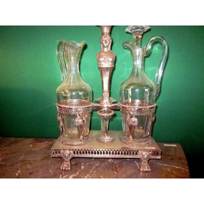 Vinegar Cruet Silver Empire Grenoble Mo Moutet