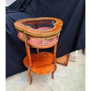 Rare 19th Century Trilobed Display Table By Sormani, Linke Krieger....