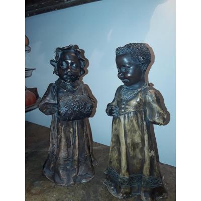 Goldsheider Colored Girl With Terracotta Sleeve