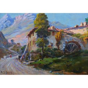 Levere Paul (1875-1949) "mill In The Var Hinterland" Toulon Provence Var Bonamici Nice