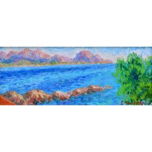 Mendjisky Serge (1929-2017) “in The Estérel” Agay Trayas France Provence Divisionism Paris