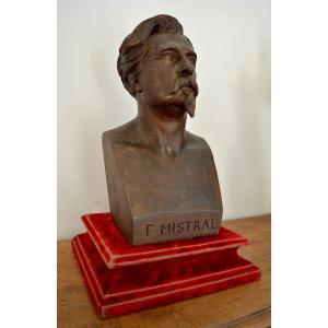 Ferrat Hippolyte (1822-1882) "bust Of Frédéric Mistral" Provence Avignon Maillane Arles Aix