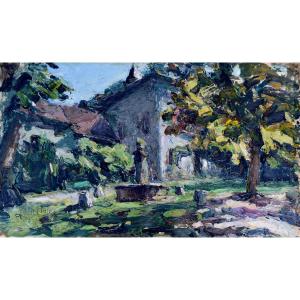 Cales Pierre (1870-1961) “tencin Square” Grenoble Isère Dauphinois Abbot Calès French Church