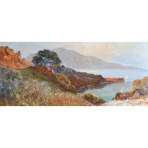 Noiré Maxime (1861-1927) “view Of Tipaza In Algeria” Orientalist Algiers Noire Pontoy Majorelle