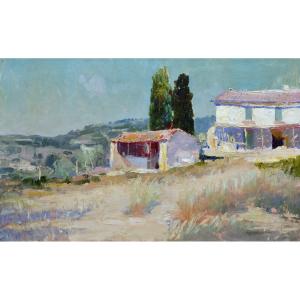 Supparo Ange Jacques (1870-1948) "farmhouse In Provence" Marseille France Paris Hyeres 