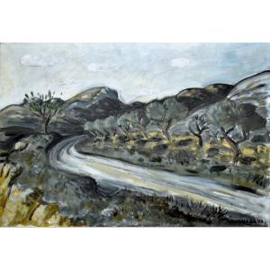 Chabaud Auguste (1882-1955) “field Of Olive Trees In The Rise Of Frigolet” Graveson Provence
