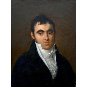 Jacques Delaplace (1767-1831) "portrait Of Monsieur" Empire France Paris Napoleon Miniaturist