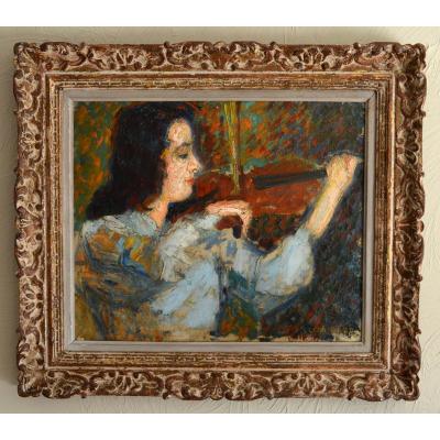 Gard Léon (1901-1979) "the Waltz Of Brahms - Portrait Of Janine Andrade" Paris Violinist Japan Beethoven Vivaldi