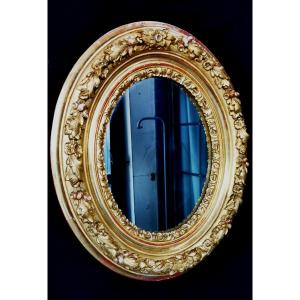 XIX Eme Oval Mirror