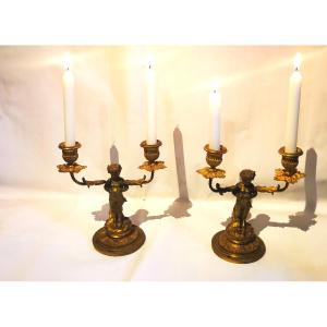 Pair Of Napoleon III Candelabra