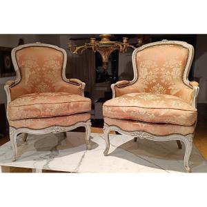 Pair Of Louis XV Style Bergeres