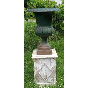 Large Cast Iron Medici Vase 