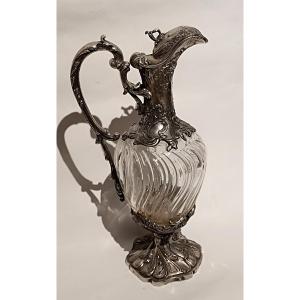 Crystal Ewer Mounted In Alloy  