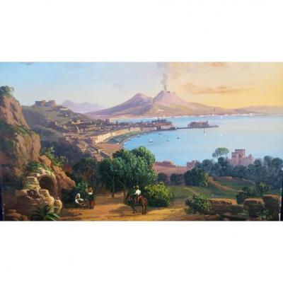 Neapolitan Gouache On Cardboard