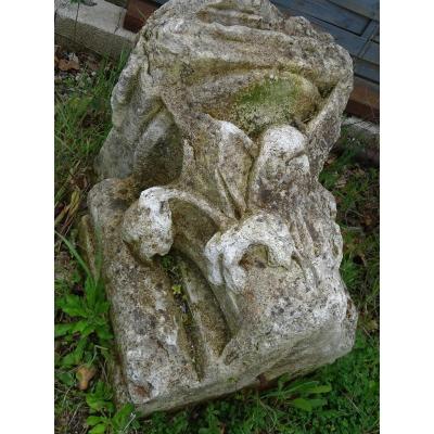 Set Of Four Carved Stone Capitals