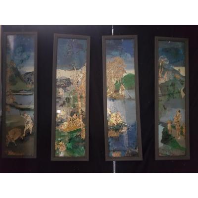 Fixed Under Glass Chinese Decor