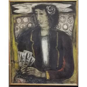 James Coignard The Card Player, In Fact We Should Say The "good Ferte", Because The Person