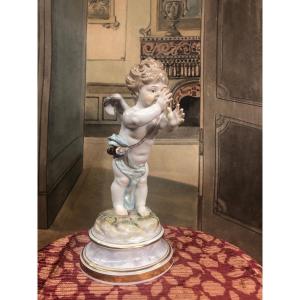 Meissen Porcelain Subject Representing A Mocking Cupid