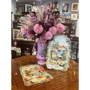 Pair Of Antique French Advertising Chromolithographs For The Léon Blanchard Company