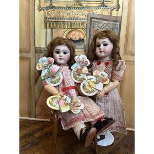 Rare Set Of Fully Factory Original Twin Eden Bébés From The Mid 1890’s