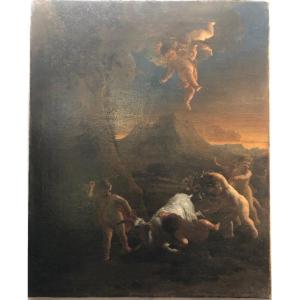 Oil On Canvas With Mythological Subject